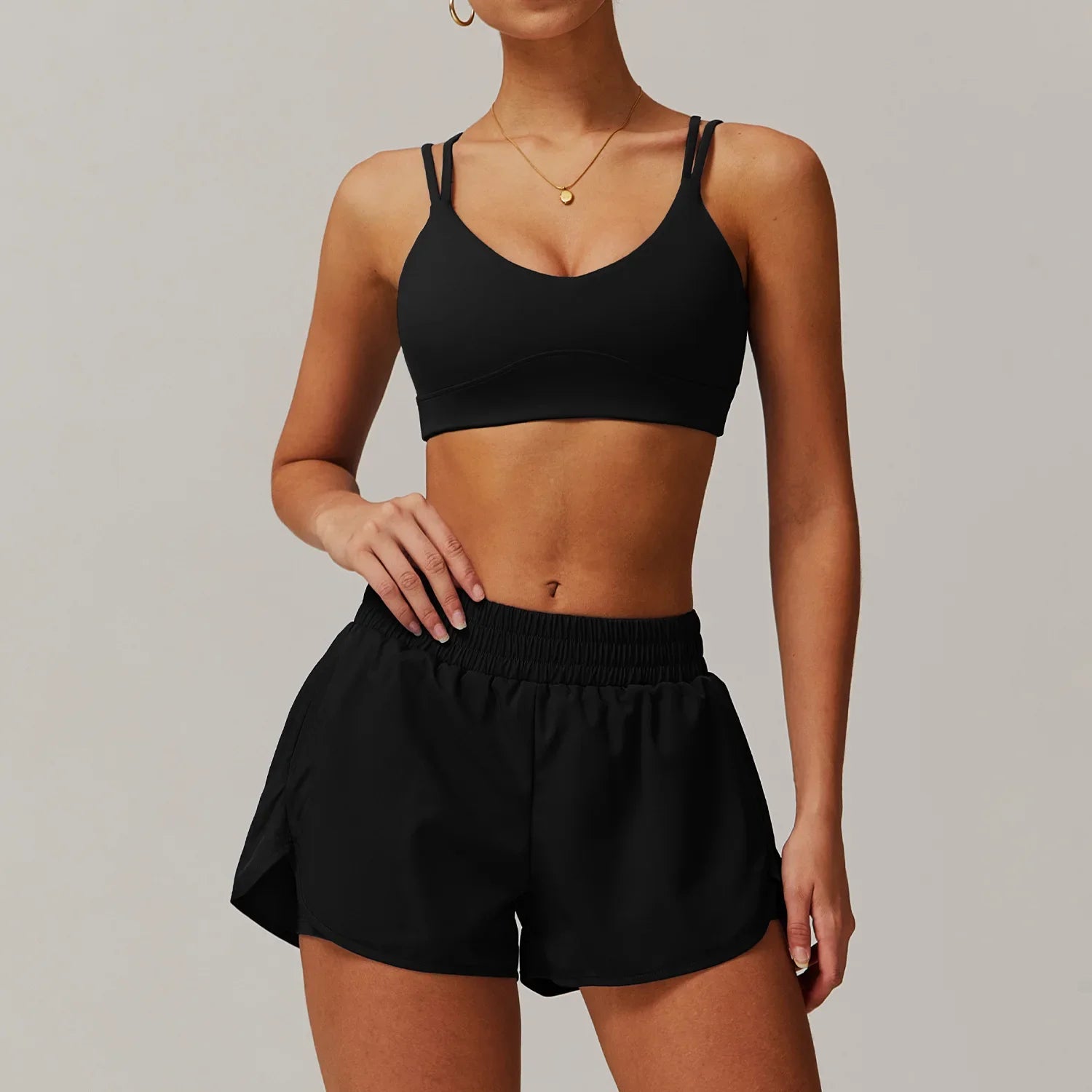 2-piece Casual Sportswear Women Yoga Suit Fitness Clothes Gym Set Women Workout Leggings Female Sports Bra Set