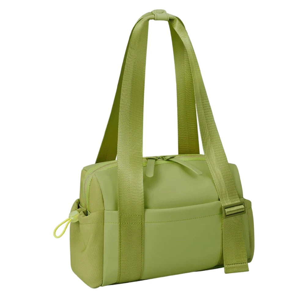 Lightweight Duffle Shoulder Bag Multi Pockets Yoga Storage Handbag Solid Color Gym Shoulder Bag Swimming Running Hiking Bag