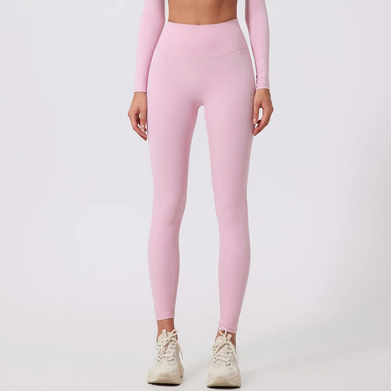 Hearuisavy High Waist Workout Leggings Woman Gym Pants Female Running Push Up Sports Leggings Quick-Dry Scrunch Yoga Pants