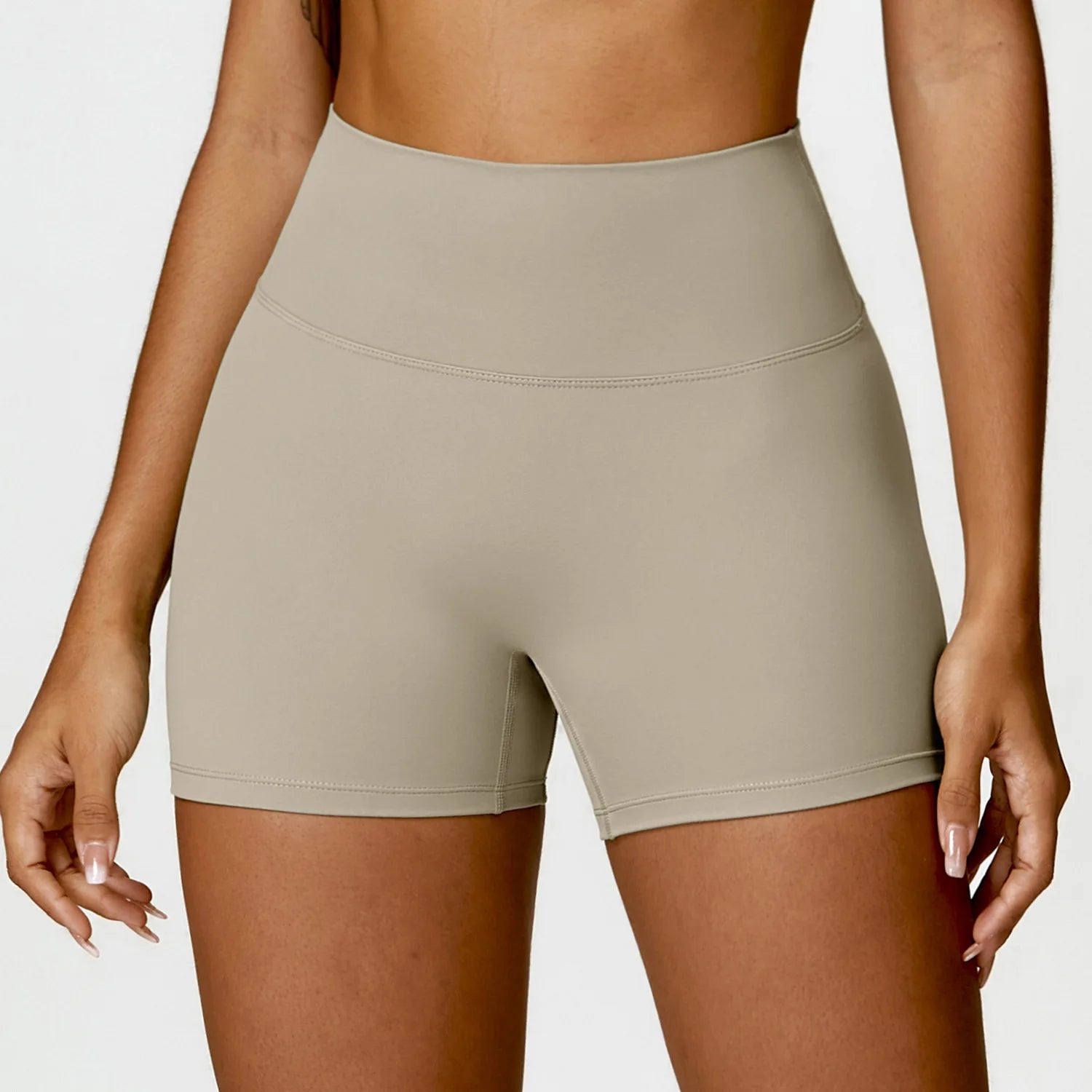 Ctenkevet Solid Color Women Fitness Quick-Dry Sport Short Women Cycling Soft Training Shorts Jog High Waist Yoga Short Legging