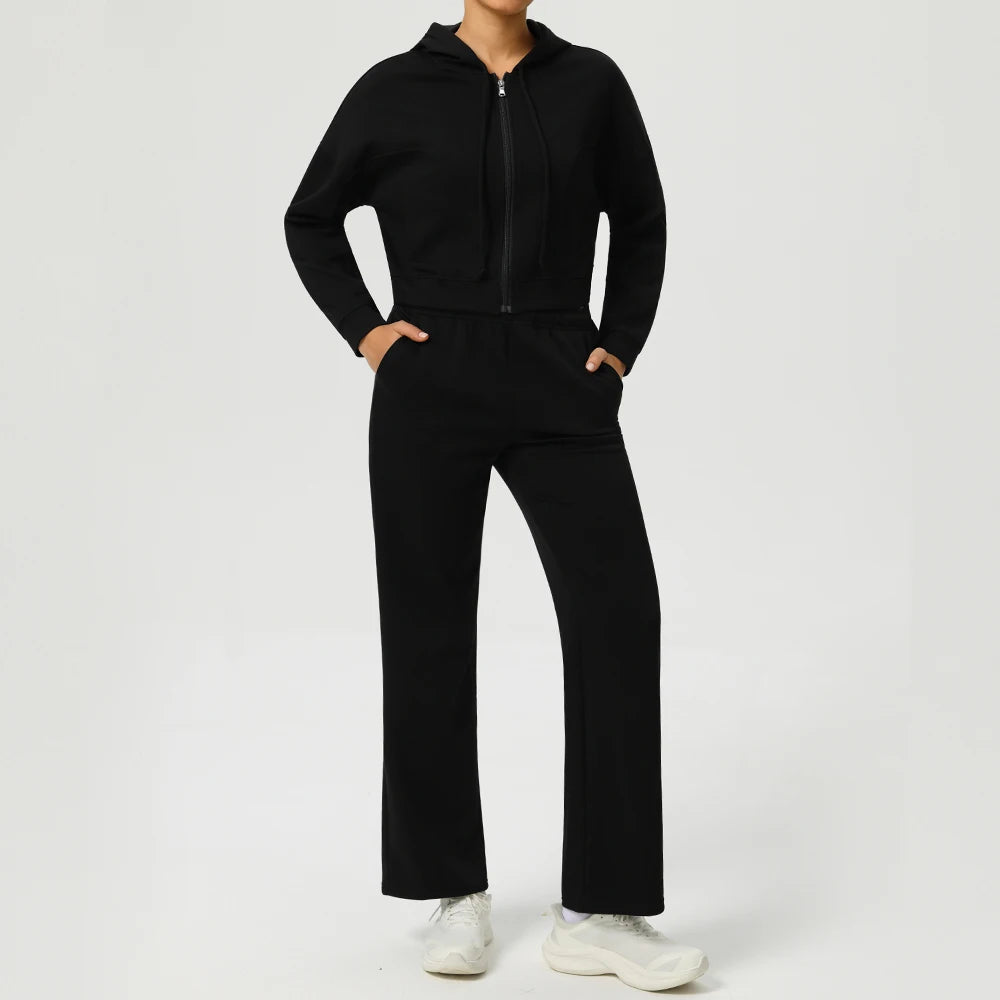 Winter Yoga Set 2PCS Sports Outfits Women Clothes Fitness Tracksuit Gym Workout Long Sleeved Female Bra Yoga Suit Sportswear