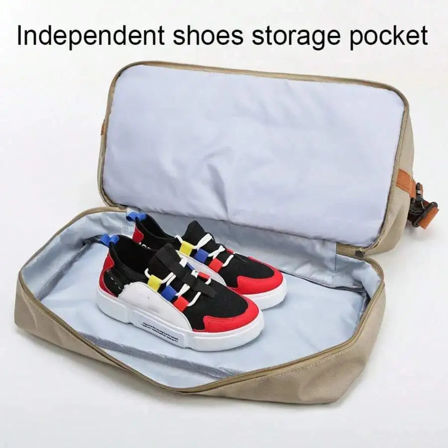 Travel Gym BagCarry On Weekender Duffle with Crossbody Shoulder StrapSports Fitness Bag for Overnight or Short Trips