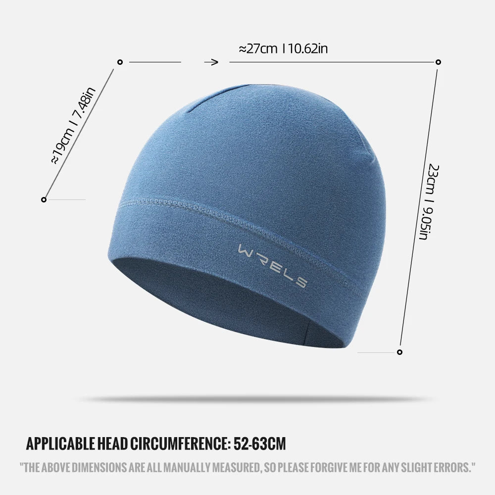 WRELS Winter Thermal Running Sports Hats for Men Soft Windproof Beanie Hat Hiking Cycling Snowboard Ski Warm Outdoor Sports Hat