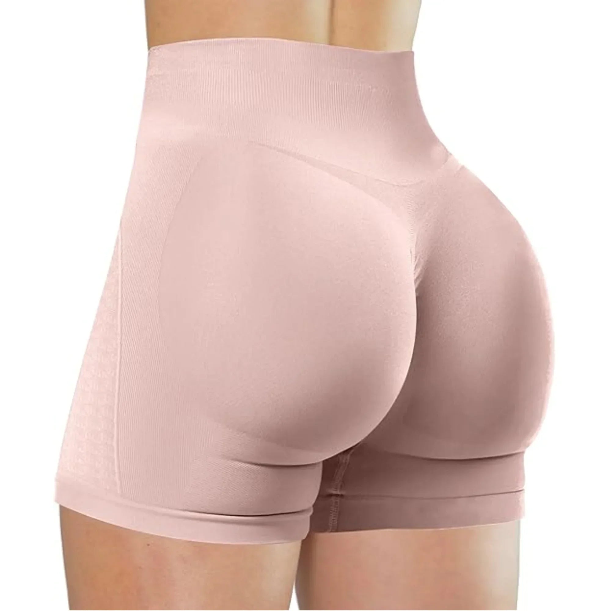 Summer Women's Gym Yoga Shorts High Waist Seamless Tight Fitting Lifted Buttocks Sexy Solid Color Shorts Exercise Yoga Leggings