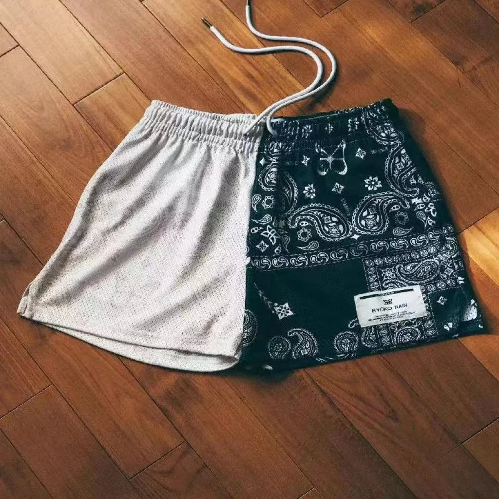 Mens Clothing Trend Swim Casual Sports Shorts Gym Fitness Quick Dry Mesh Beach Basketball Jogger Short Pants Sweatpants Bottoms