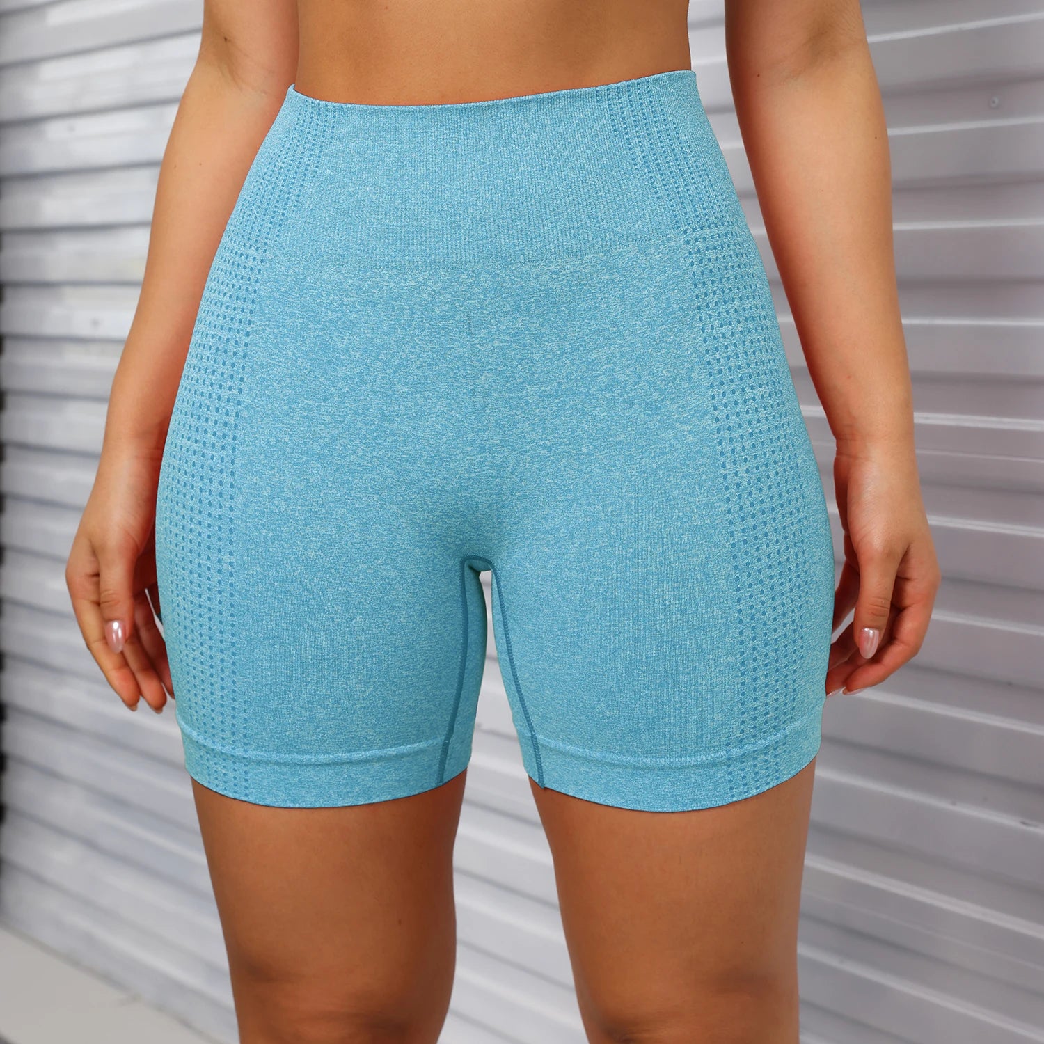 CHRLEISURE Women Seamless Yoga Shorts Gym Cycling Tights Butt Lifting High Waist Workout Shorts Sportswear