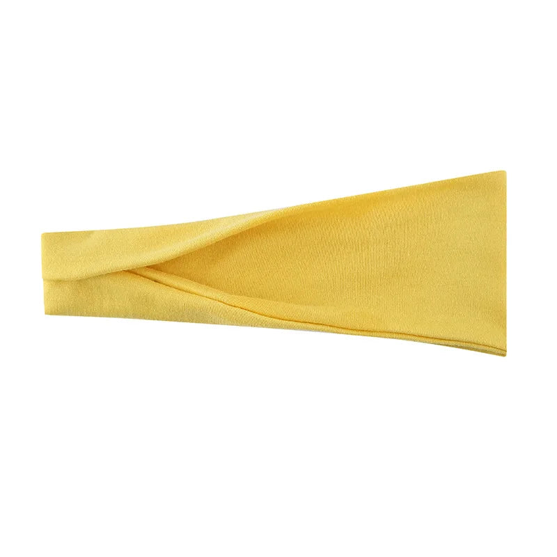 Women Headband Turban Solid Color Elastic Hair Bands Yoga Hairband Fashion Makeup Hair Hoop Vintag Headwrap Hair Accessories