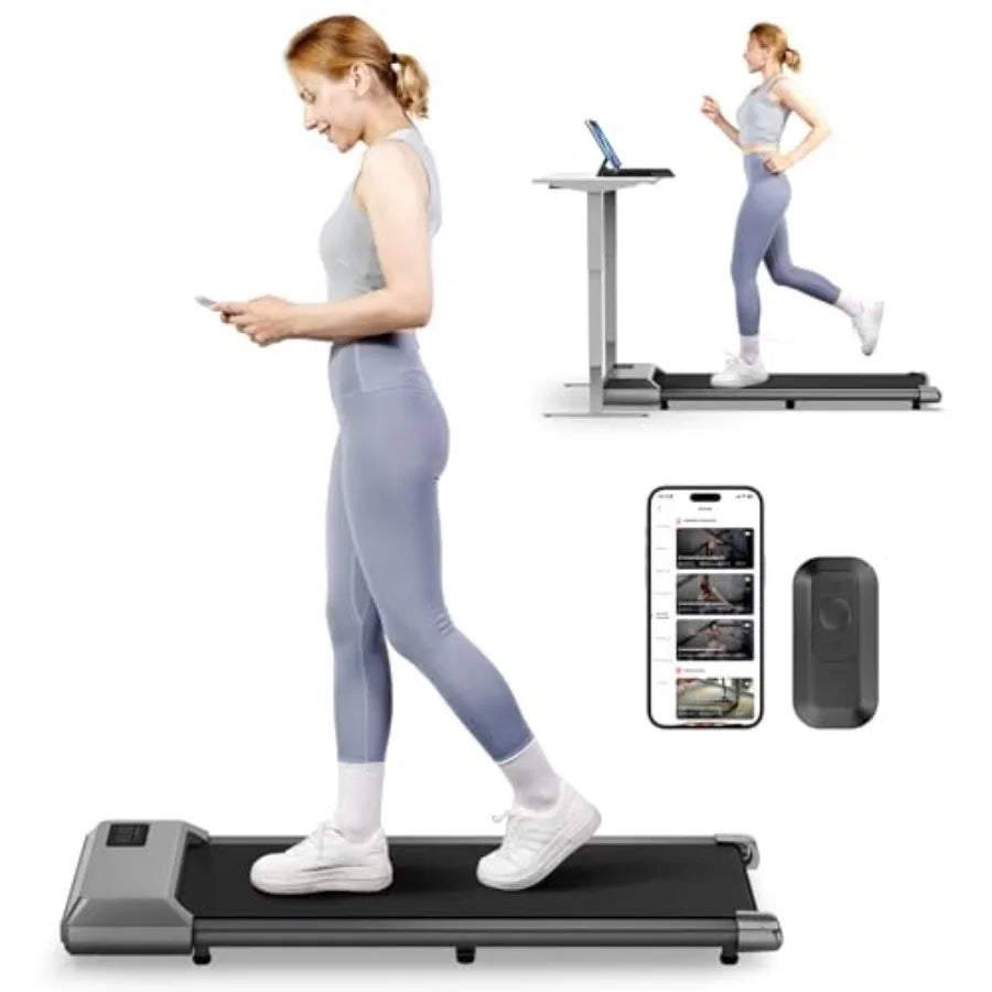 Walking Pad Under Desk Walking Pad Treadmills for Home Office Small Treadmills for Small Spaces 2 in 1 Walking Portable Desk Tr