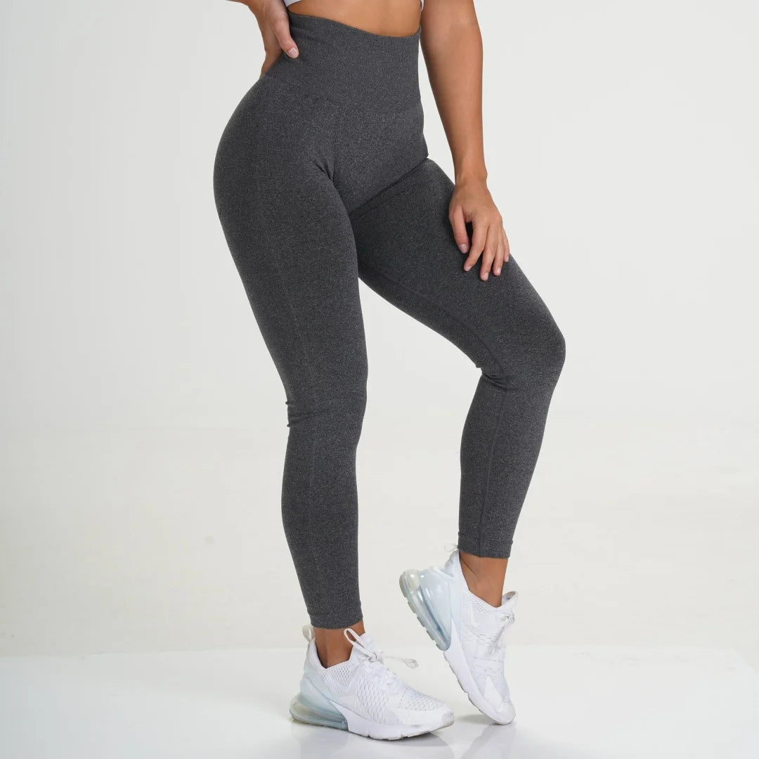 High elastic smile yoga pants, seamless European and American fitness pants, tight yoga pants, high waist and hip lifting traini