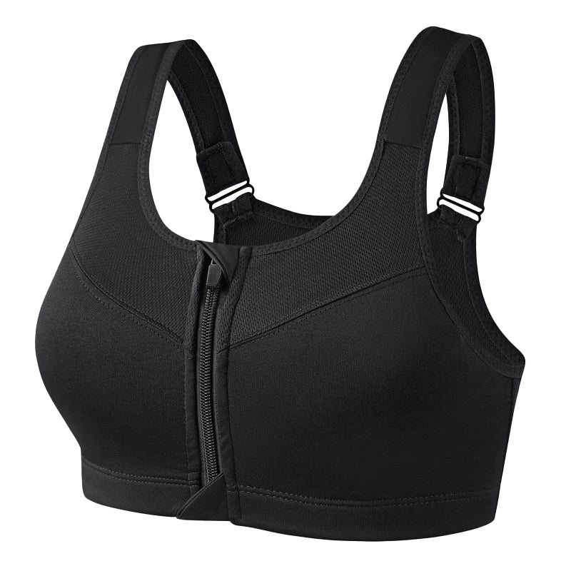 S-2XL Popular Sports Top Yoga Bra Women's Shockproof Sports Shirt Sports Bra Front Zipper Women's Push Up Bra Sportswear