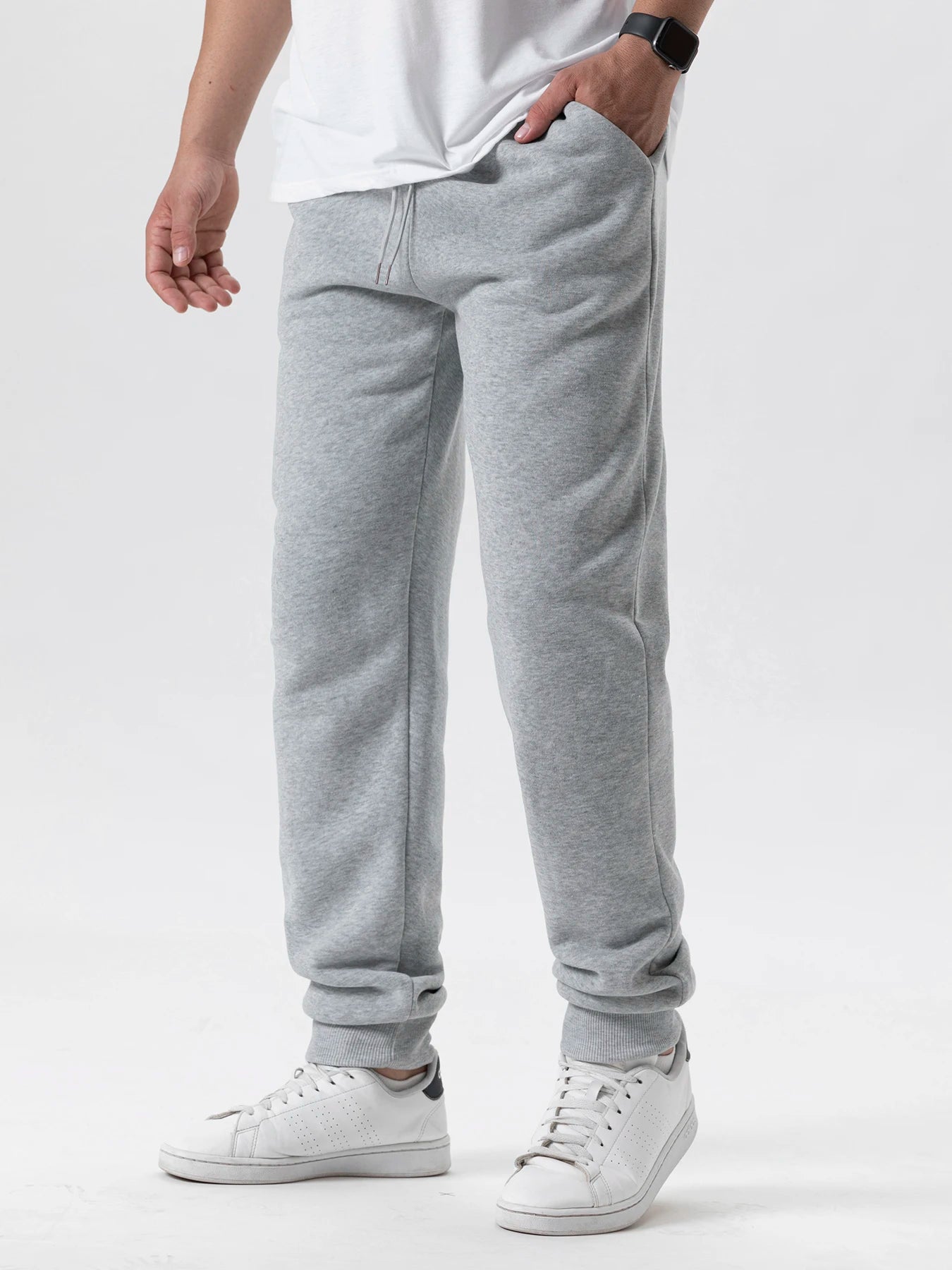 Men's Jogging Sports Pants Autumn Winter Fleece Trousers Running Joggers Elastic Waist Sweatpants Fashion Men's Clothing