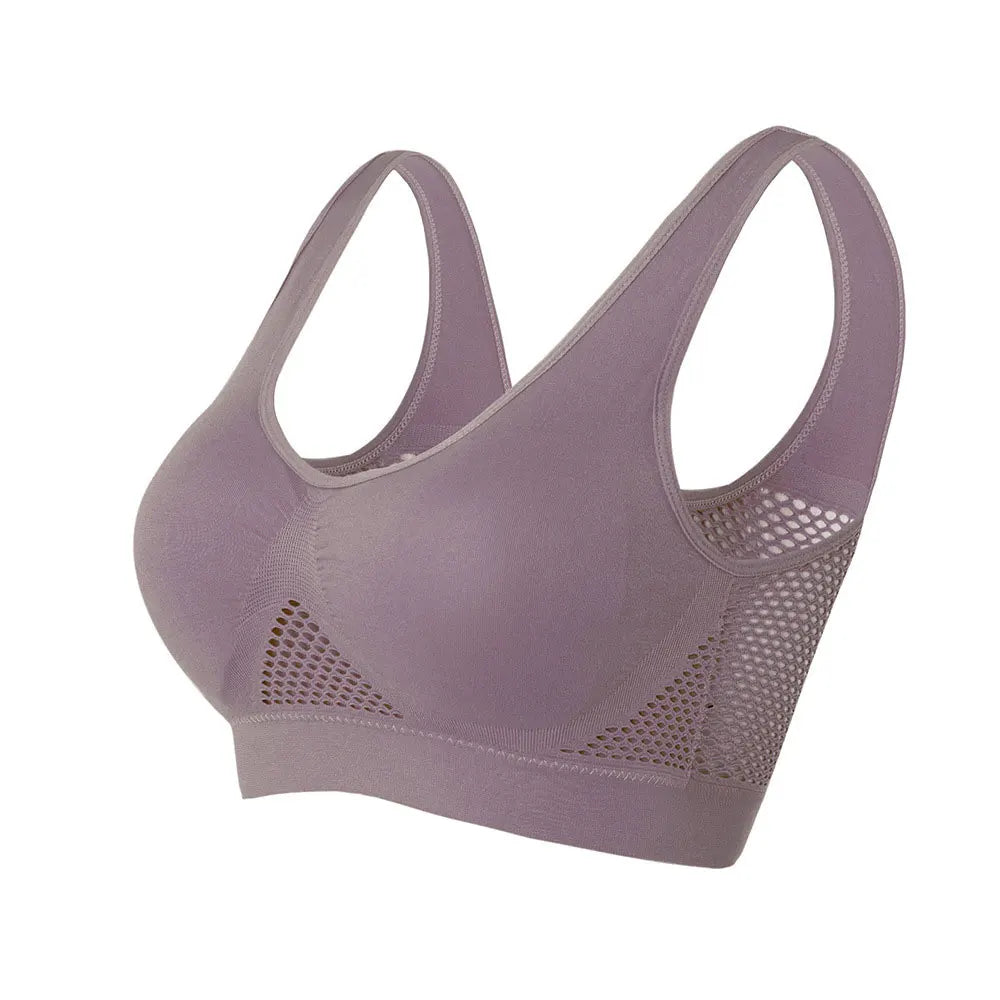 S-6XL Hollow Out Women Sport Bra Fitness Yoga Running Vest Underwear Padded Crop Tops Underwear wireless gym top bras Breathable