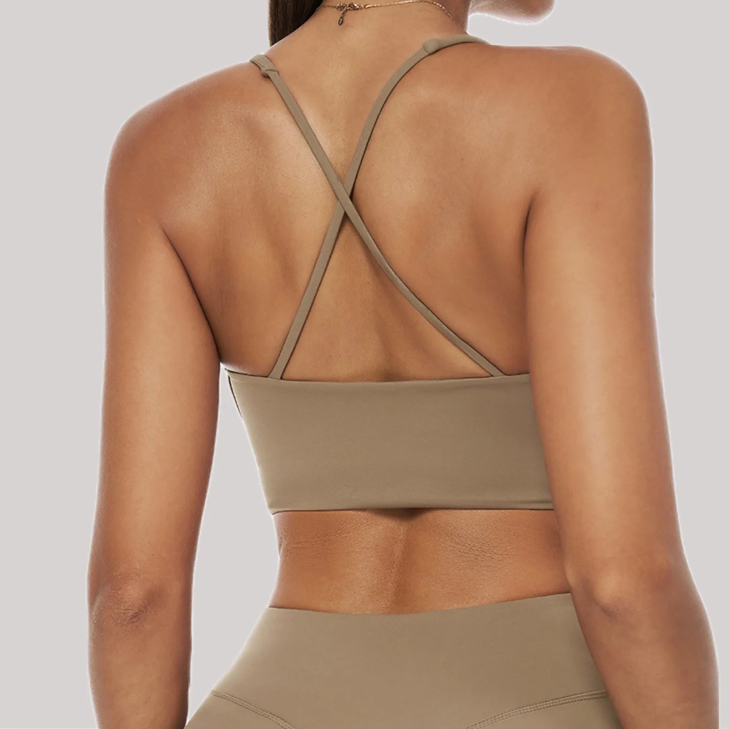 Gym Sport Bra Cross Back Sports Bra Women's Breathable Yoga Bra Shockproof Crop Top Quick Drying Fitness Top Push Up Workout Top