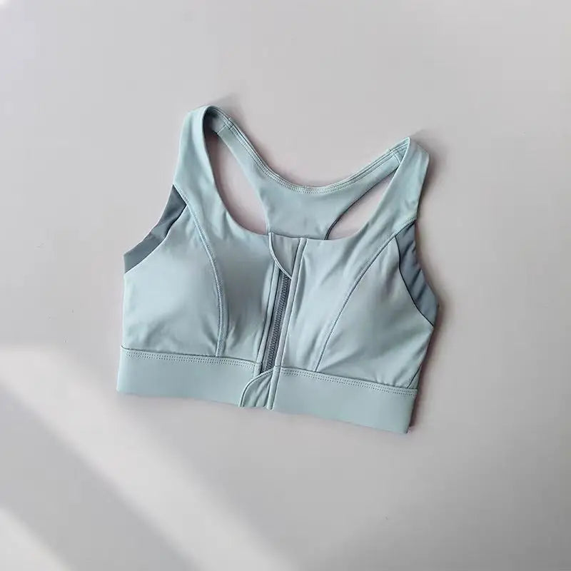 Women's High-Impact Sports Bra Breathable Shockproof Padded Gym Running Fitness Double Layer Seamless Yoga Underwear