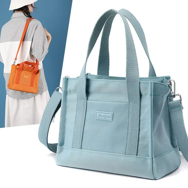 New Faion Large Capaci Canvas oulder Bag College Sle Crossbody Casual Ladies Handbag Soft Foldable Ox Fabric
