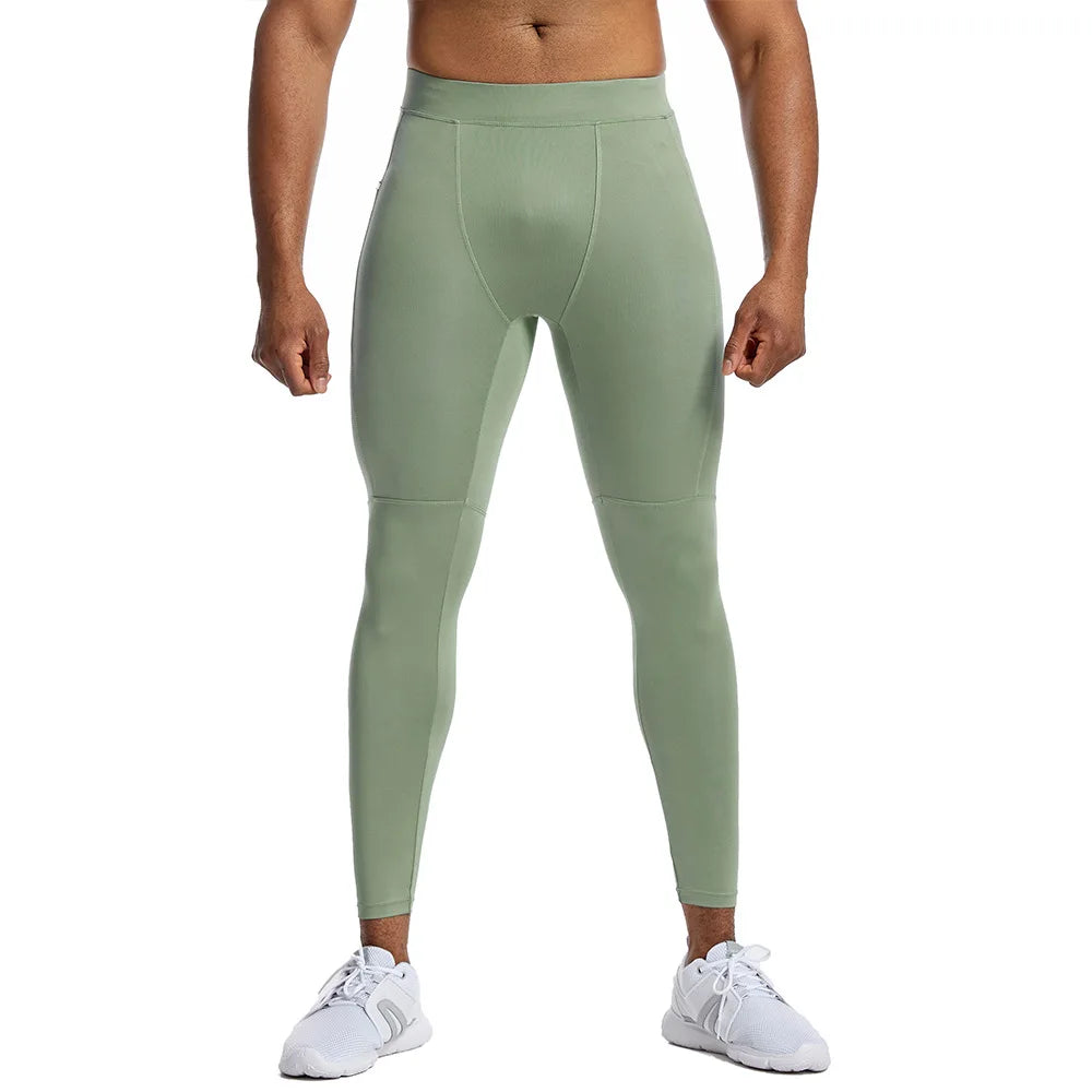 Men's Sexy Compression Pants Leggings Running Training Sport Fitness Modal Fit Joggings Workout Trousers Elastic Tights for Men