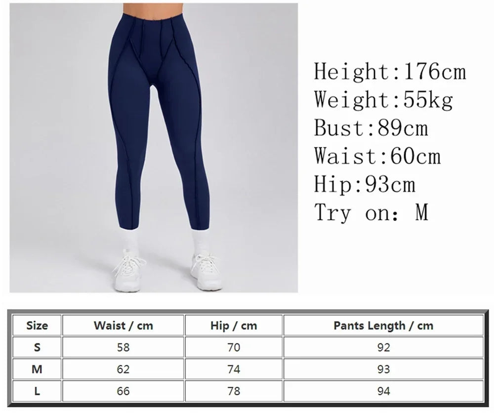 Sporty Leggings Woman Sports Tights 2025 Yoga Clothes Push Up Women Sportswear Leggins Deportivo Mujer Gray Coffee Navy Beige