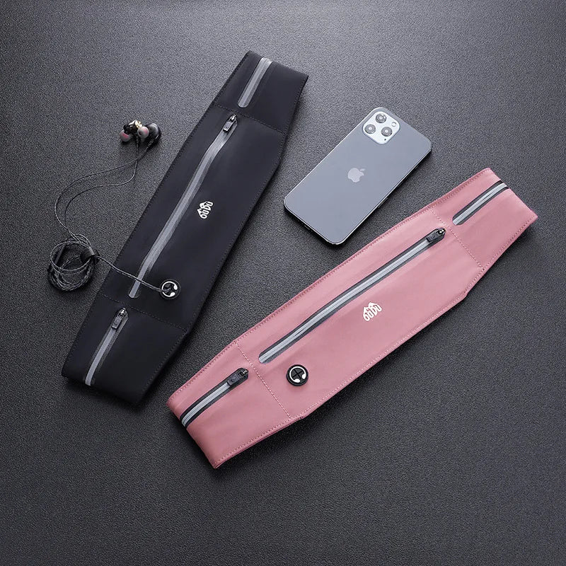 Running Belt Waist Bag for Mobile Phone Women Men Sport Fanny Pack Cell Phone Pouch Waterproof Jogging Gym