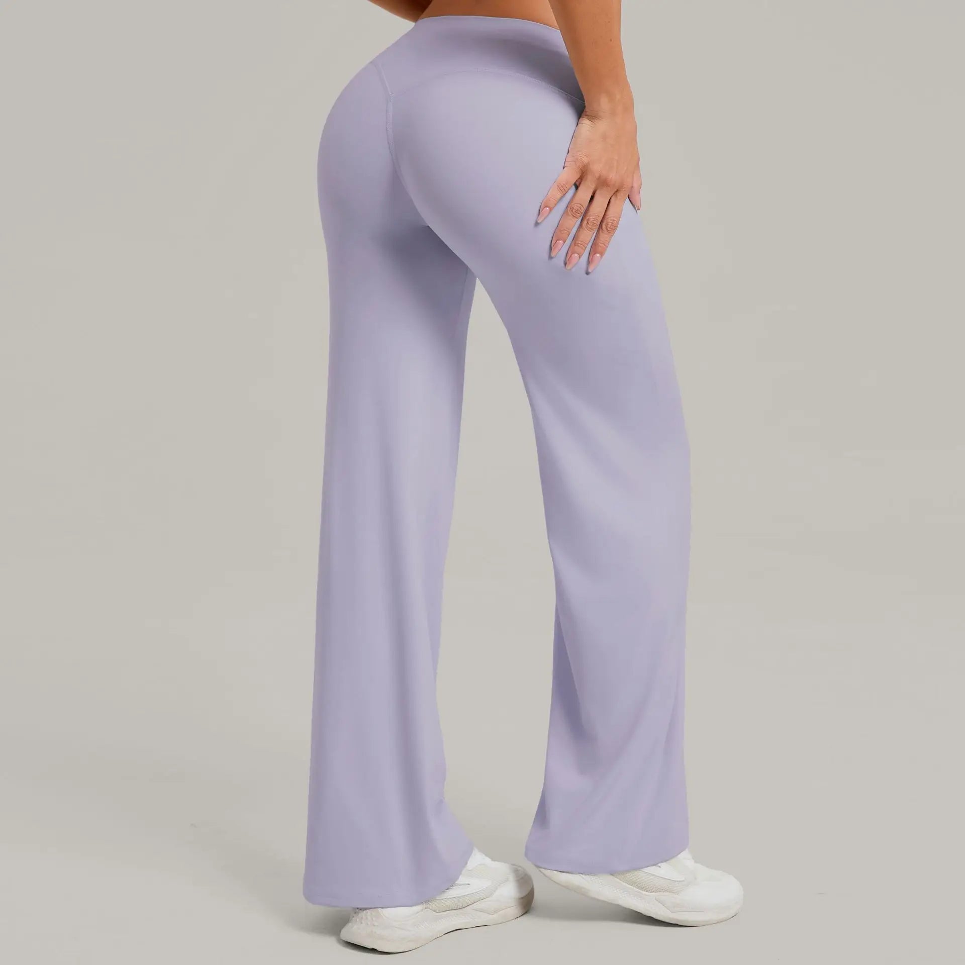 Pilates Straight Yoga Pants Versatile Loose High Waist Wide Leg Pants Women Running Push Up Sports Fitness Hip Show Pants Female