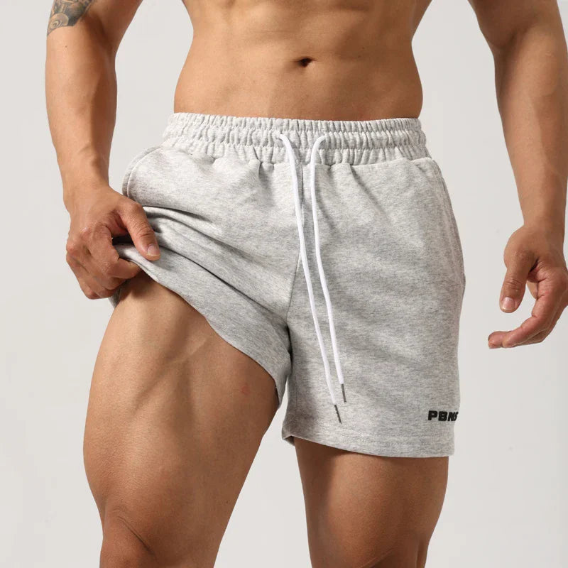 Men's Casual Sports Shorts Made Of Cotton Fitness Elastic And Light Luxury Three-inch Pants Are Suitable For Daily Outdoor Beach