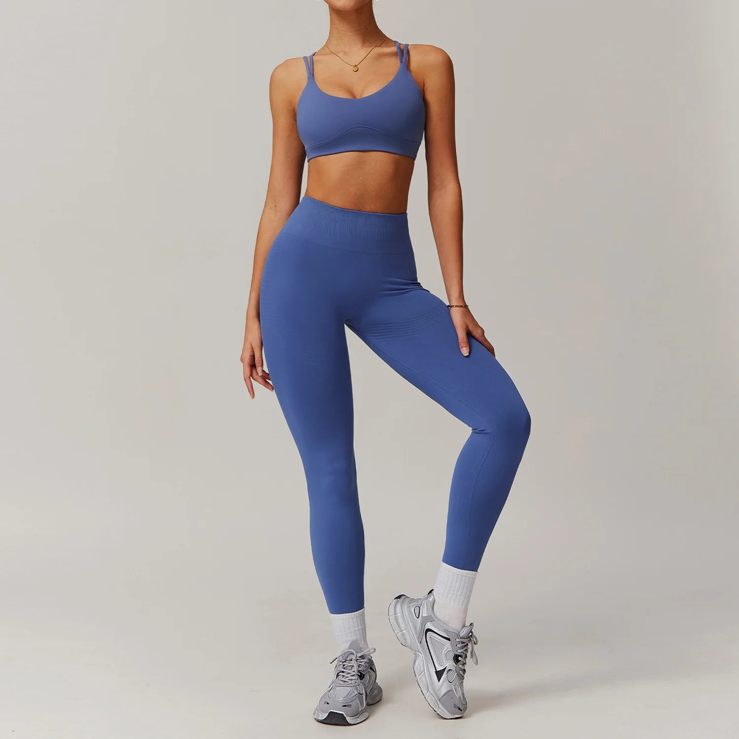 2-piece Casual Sportswear Women Yoga Suit Fitness Clothes Gym Set Women Workout Leggings Female Sports Bra Set