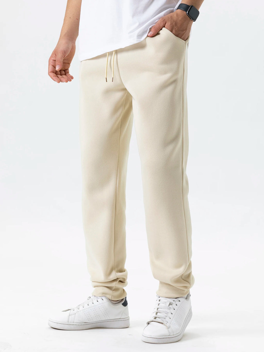 Men's Jogging Sports Pants Autumn Winter Fleece Trousers Running Joggers Elastic Waist Sweatpants Fashion Men's Clothing