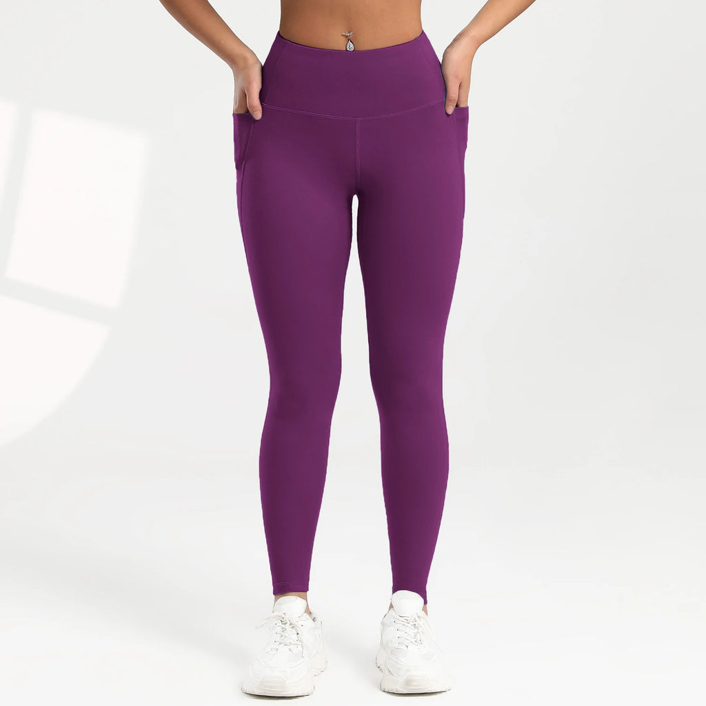 Women's Pocket Yoga Leggings High Waist And Hip Lifting Sports And Fitness Quick Dry Jogging Casual Female Workout Pants