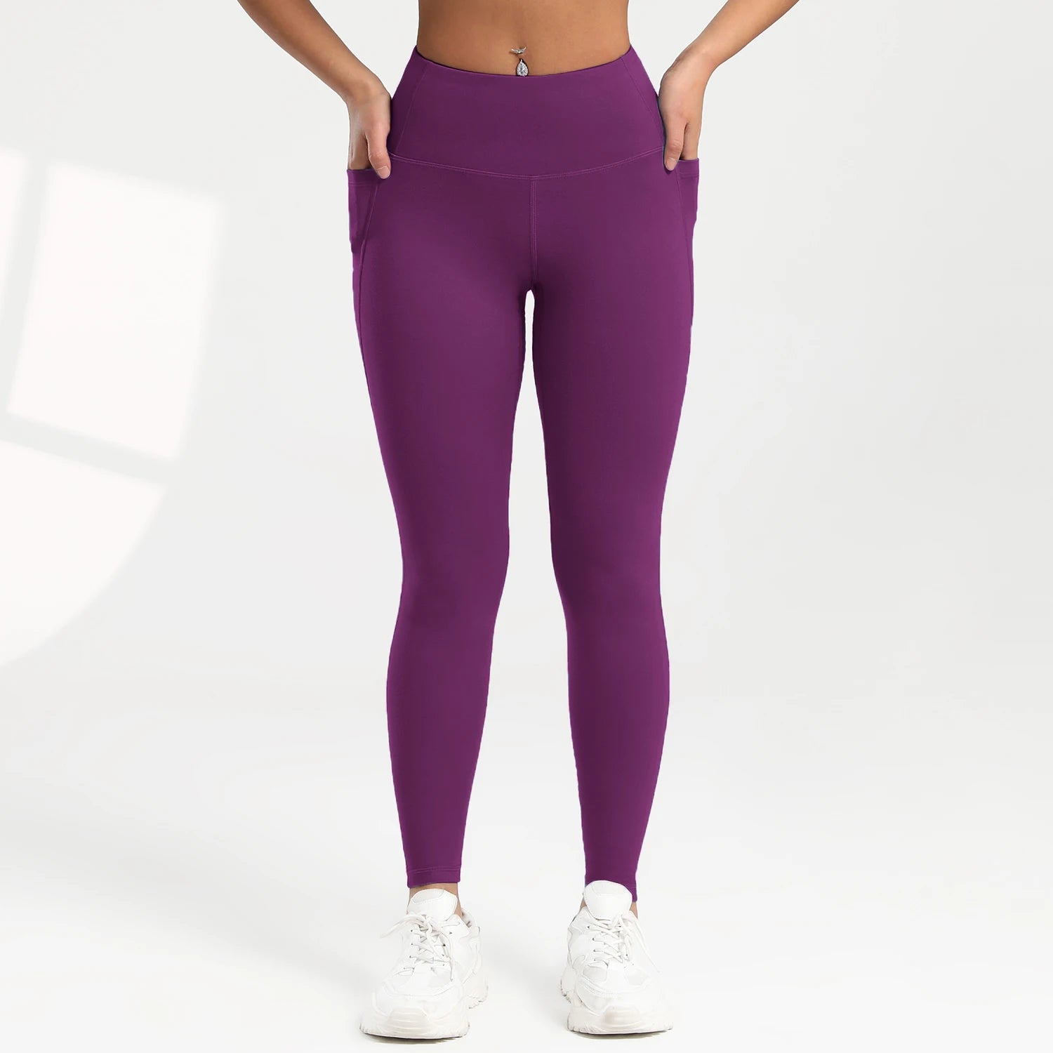 Women's Pocket Yoga Leggings High Waist And Hip Lifting Sports And Fitness Quick Dry Jogging Casual Female Workout Pants