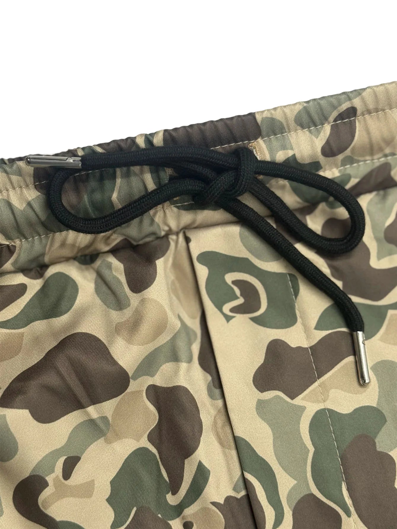 Mens Camo Cargo Shorts for Men with Large Pockets, Casual Streetwear for Daily, Multicolor Menswear Tropical