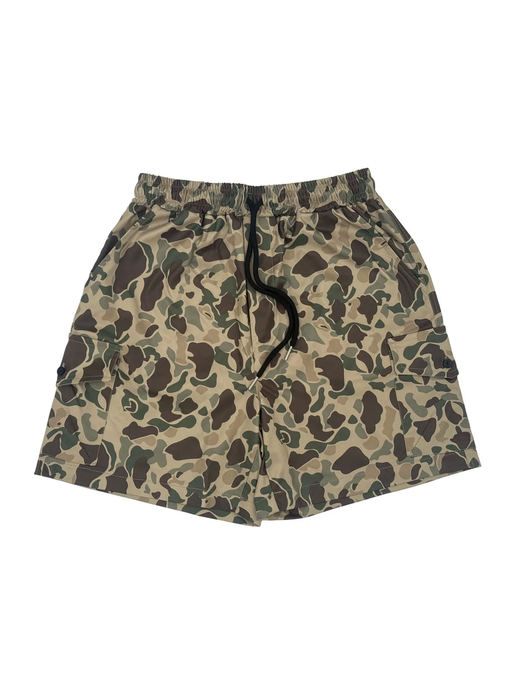 Mens Camo Cargo Shorts for Men with Large Pockets, Casual Streetwear for Daily, Multicolor Menswear Tropical