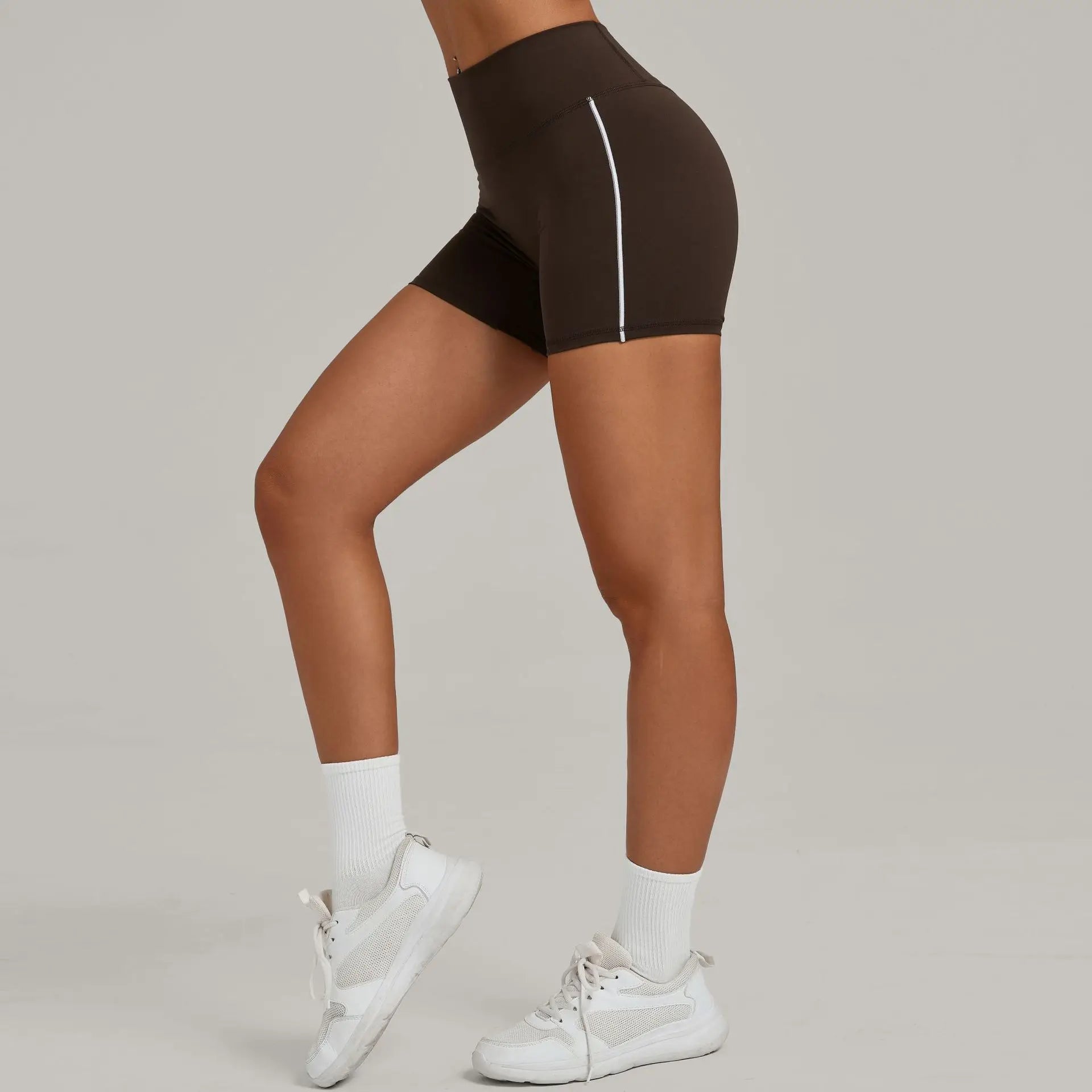 Women Impact Sports Short Yoga Legging Shorts Squat Proof High Waist Fitness Tight Shorts Quick Drying Cycling Workout Gym Short