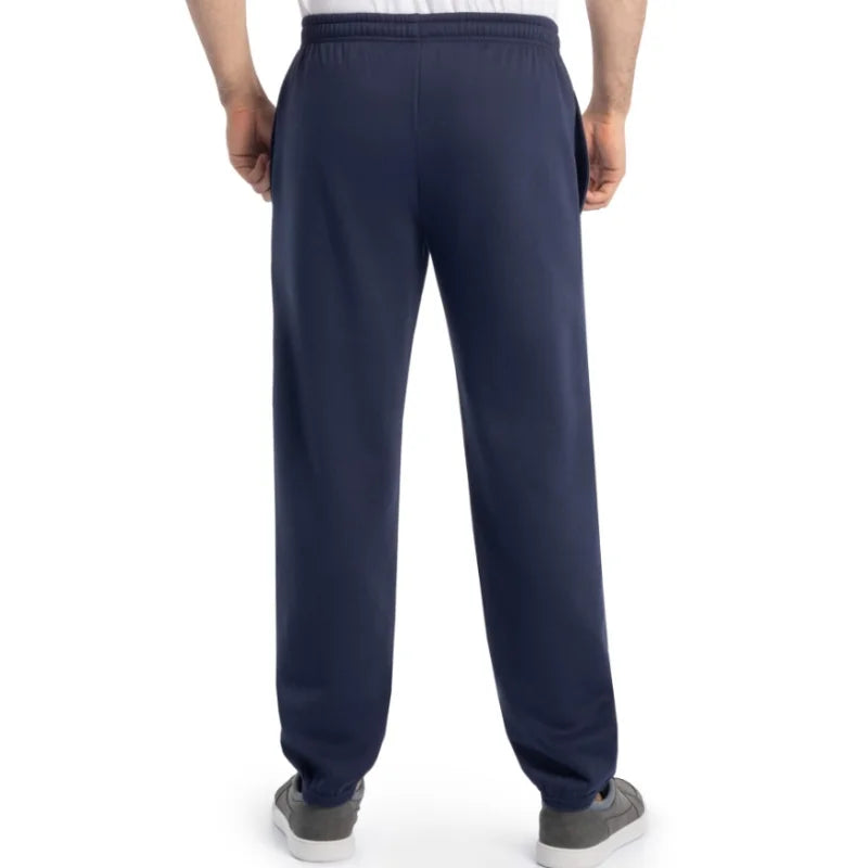 High Quality Men Elastic Bottom Sweatpants with Pockets 50% Cotton 50% Polyester Relaxed Fit Moisture Wicking Breathable Pant