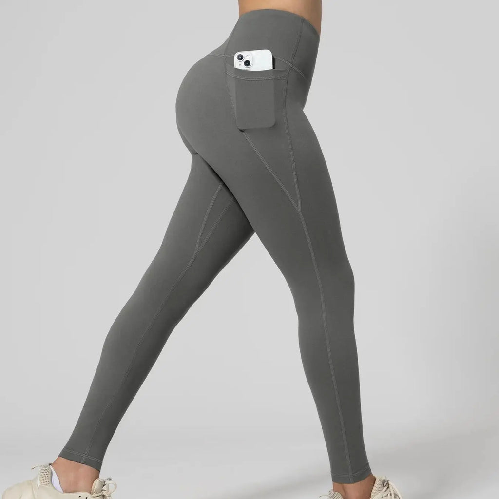 Women's Pocket Yoga Leggings High Waist And Hip Lifting Sports And Fitness Quick Dry Jogging Casual Female Workout Pants