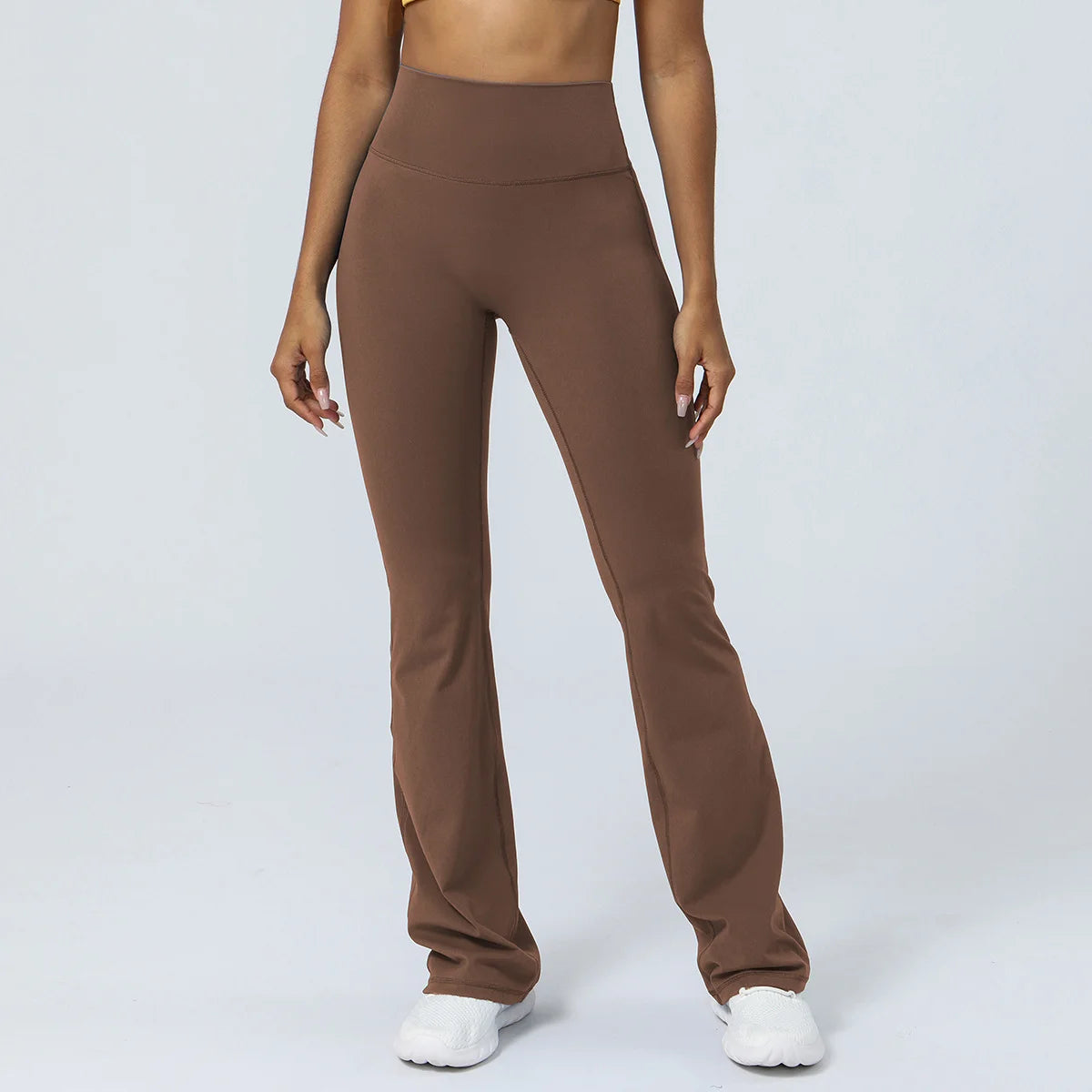 Women Yoga Flare Leggings High Waist Dance Pilates Fitness Gym Buttock Lifting Workout Wide-Leg Pants Outdoor Train Sport Tights