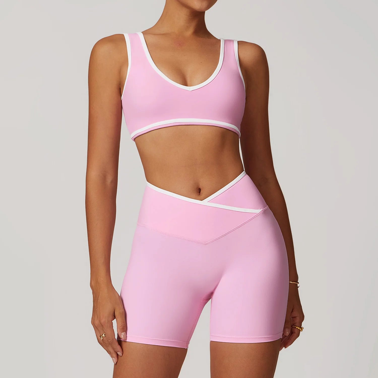 Women Clothes Yoga Set 2 Pieces Workout Outfits Fitness Sportswear Gym Tracksuit High Waist Leggings Sports Bra Athletic Wear