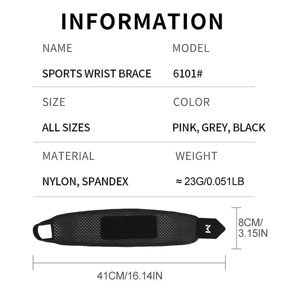 Breathable Wrist Support Brace for Gym/Work - Adjustable Compression Sleeve, Arthritis & Carpal Tunnel Relief, Sports Injury Pre