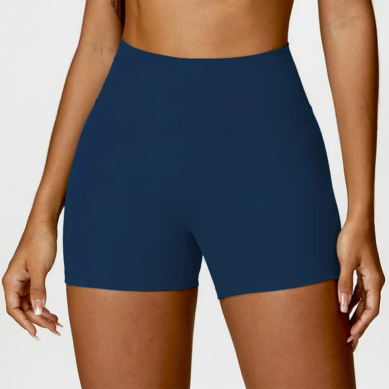 Ctenkevet Solid Color Women Fitness Quick-Dry Sport Short Women Cycling Soft Training Shorts Jog High Waist Yoga Short Legging