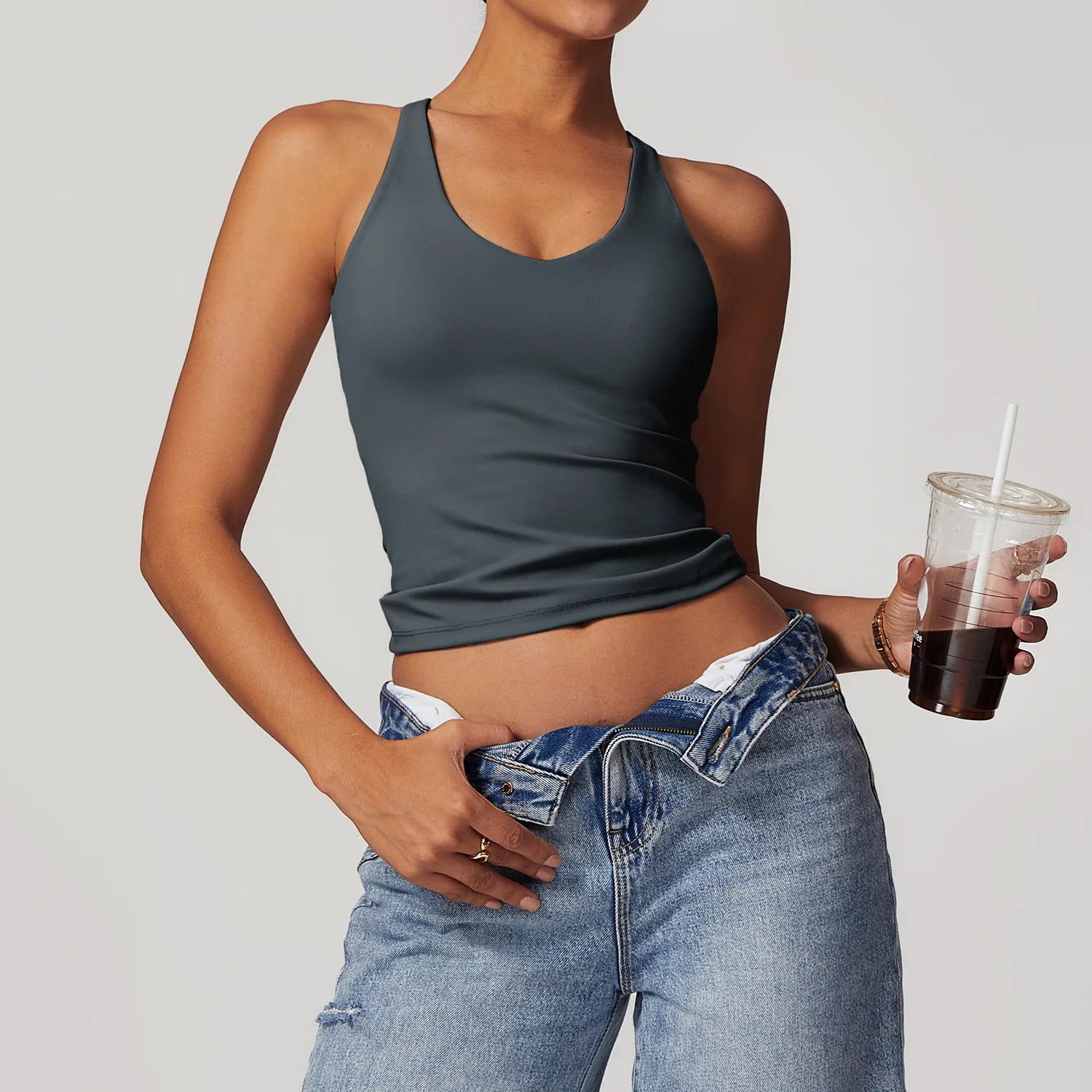 Hearuisavy Back Cross Yoga Vest Running Shockproof Gym Top Women Fitness Quick-Dry Workout Tank Top Female Sports Sleeveless Top