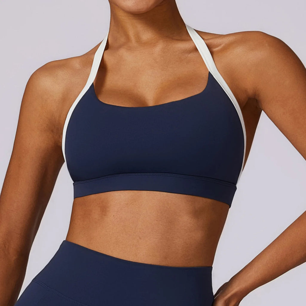 Ctenkevet Women Sport Bra Breathable Yoga Clothes Female Running Sportswear Women Push Up Brassiere Suspend Sports Top Woman Gym
