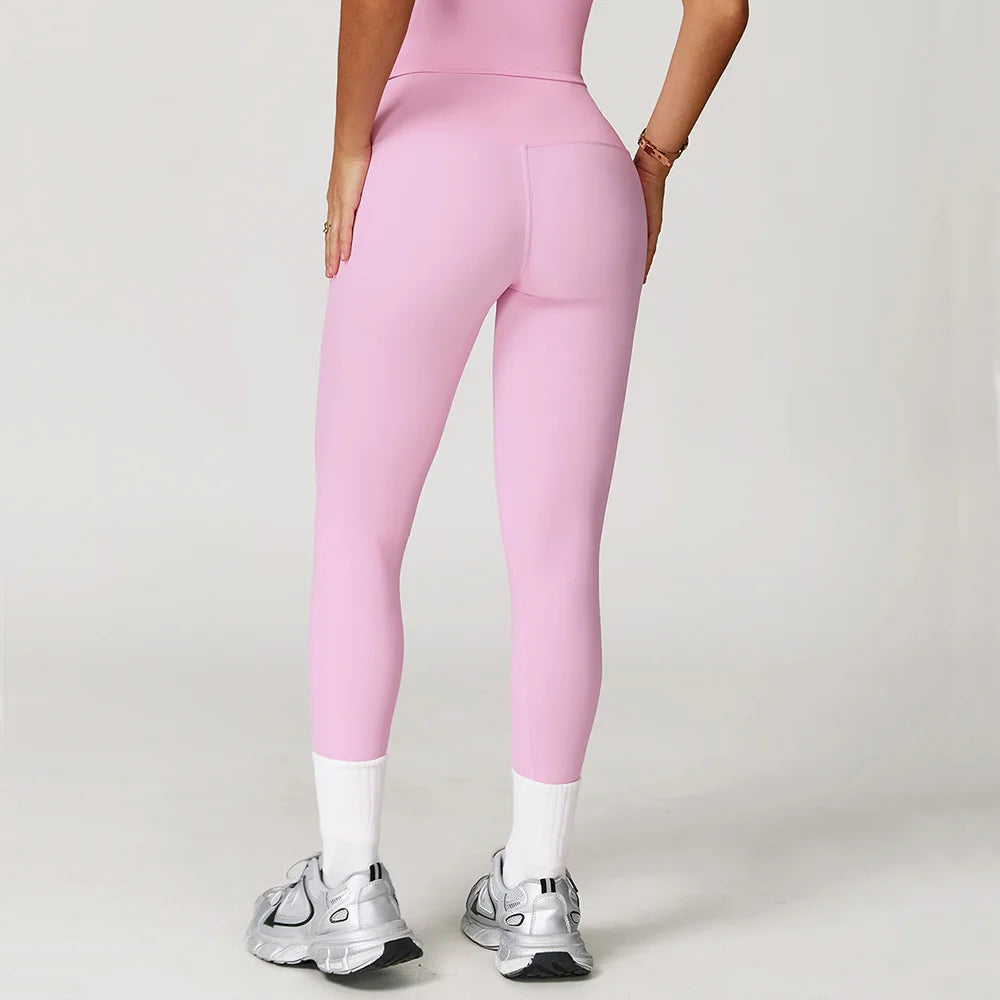 High Waist Yoga Pants Women Fitness Leggings High Elastic Sports Push Up Tights Running Leggings Breathable Workout Gym Leggings