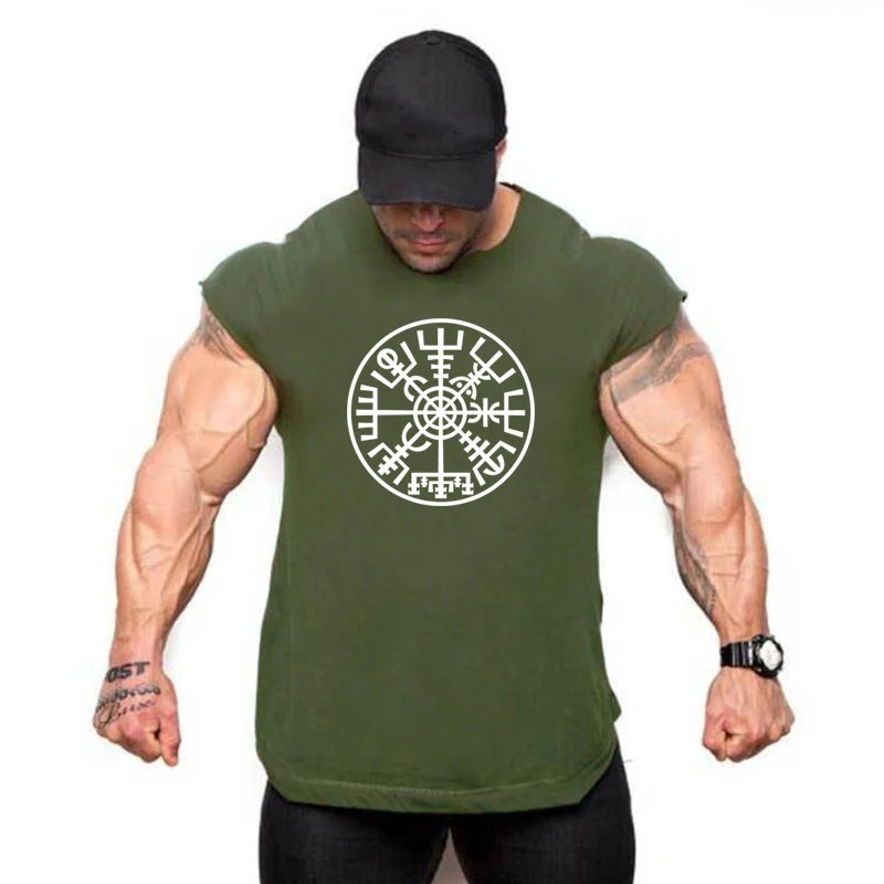 Brand Fitness Shirt Fashion Workout Cotton Mens Tank Top Gym Clothing Bodybuilding Fitness Musculation Sports Sleeveless Vest