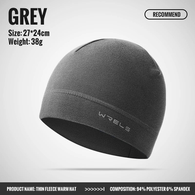 WRELS Winter Thermal Running Sports Hats for Men Soft Windproof Beanie Hat Hiking Cycling Snowboard Ski Warm Outdoor Sports Hat