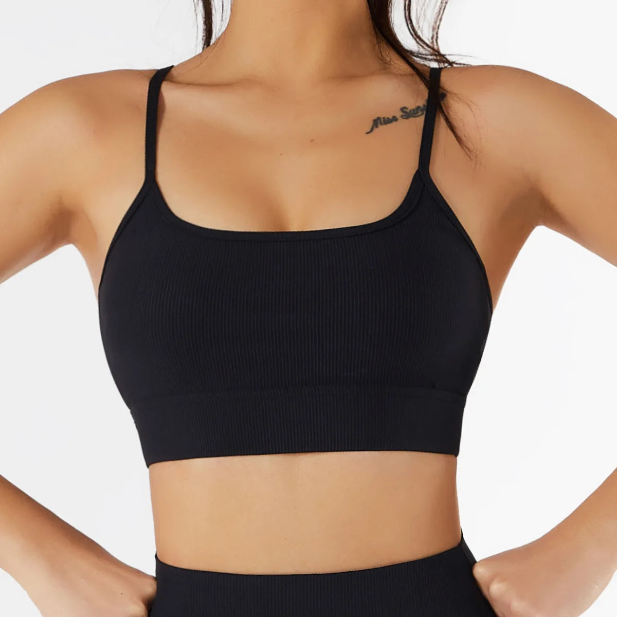 SOISOU New Yoga Bra Top Women Sports Bra Gym Fitness Breathable Bralette Elastic Tight Outdoor Girls For Sex Seamless Bras