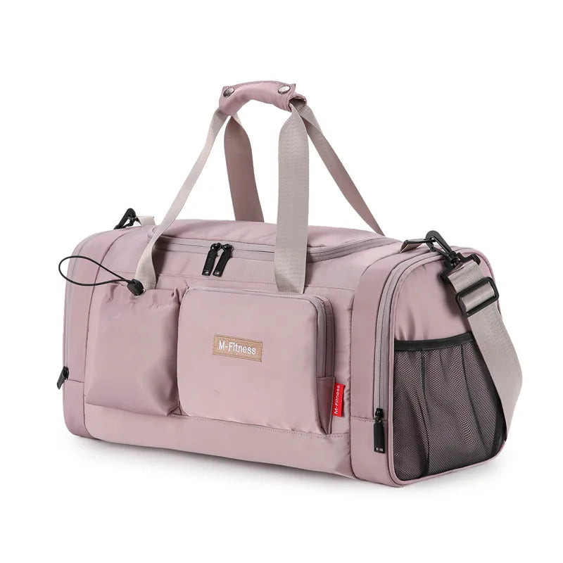 Travel Bags Short Business Trip Storage Pack Shoulder Crossbody Bag Sports Fitness Handbag Yoga Training Bag Dry Wet Separation