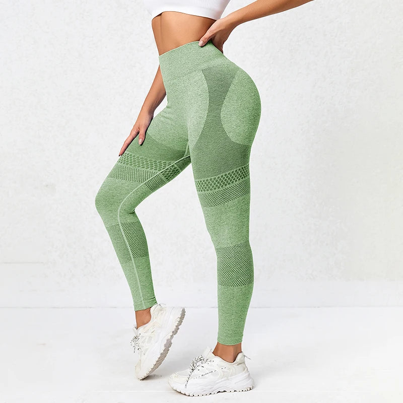 Retro Polka Dot Yoga Pants Women Sport Leggings Sportswear Woman Gym Trousers High Waist Seamless Workout Leggings Tummy Control