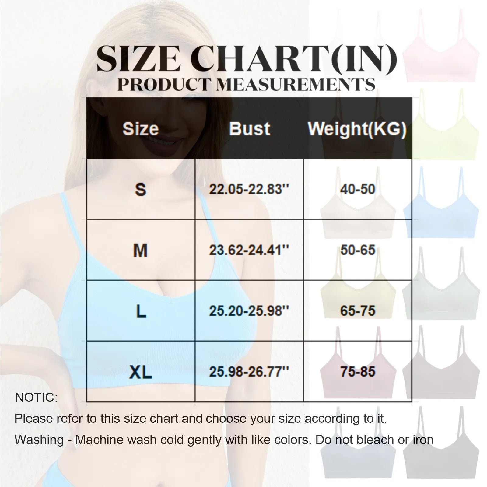 Ladies' Basic Solid Color Workout Yoga Crop Top with Chest Pad Spaghetti Strap Seamless Bralette Wire Free Stretch Camisole Vest
