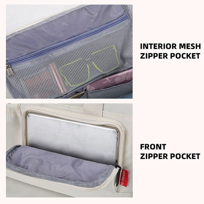 Travel Bags Short Business Trip Storage Pack Shoulder Crossbody Bag Sports Fitness Handbag Yoga Training Bag Dry Wet Separation