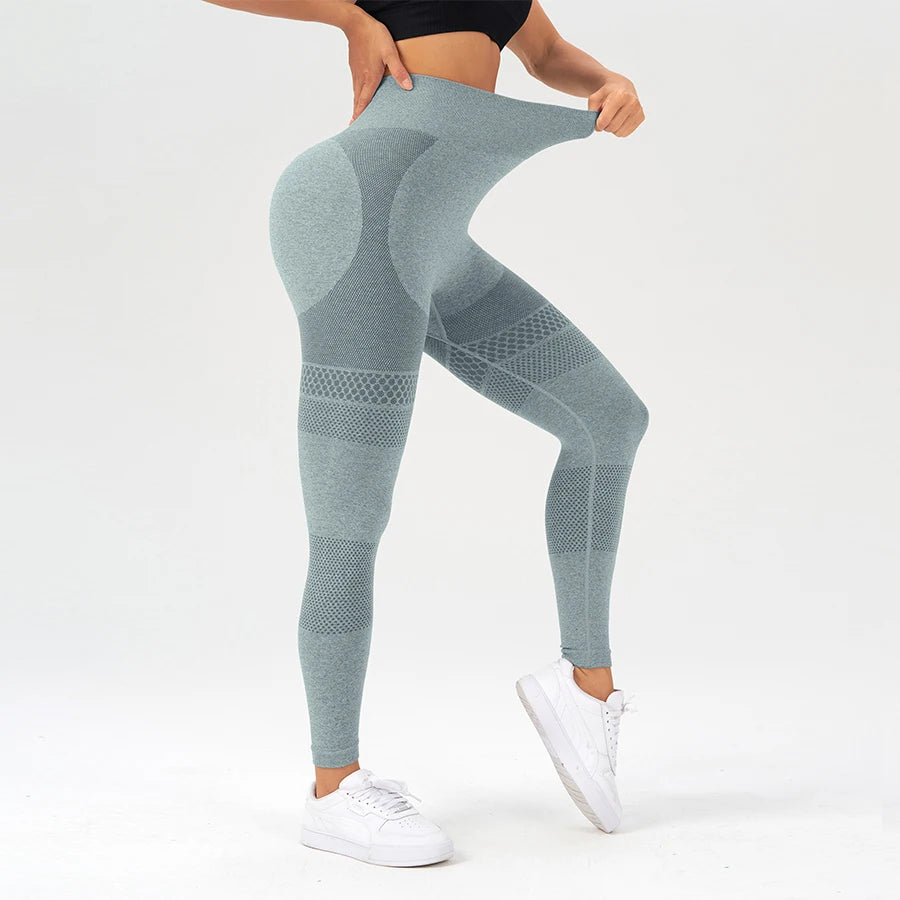 Retro Polka Dot Yoga Pants Women Sport Leggings Sportswear Woman Gym Trousers High Waist Seamless Workout Leggings Tummy Control