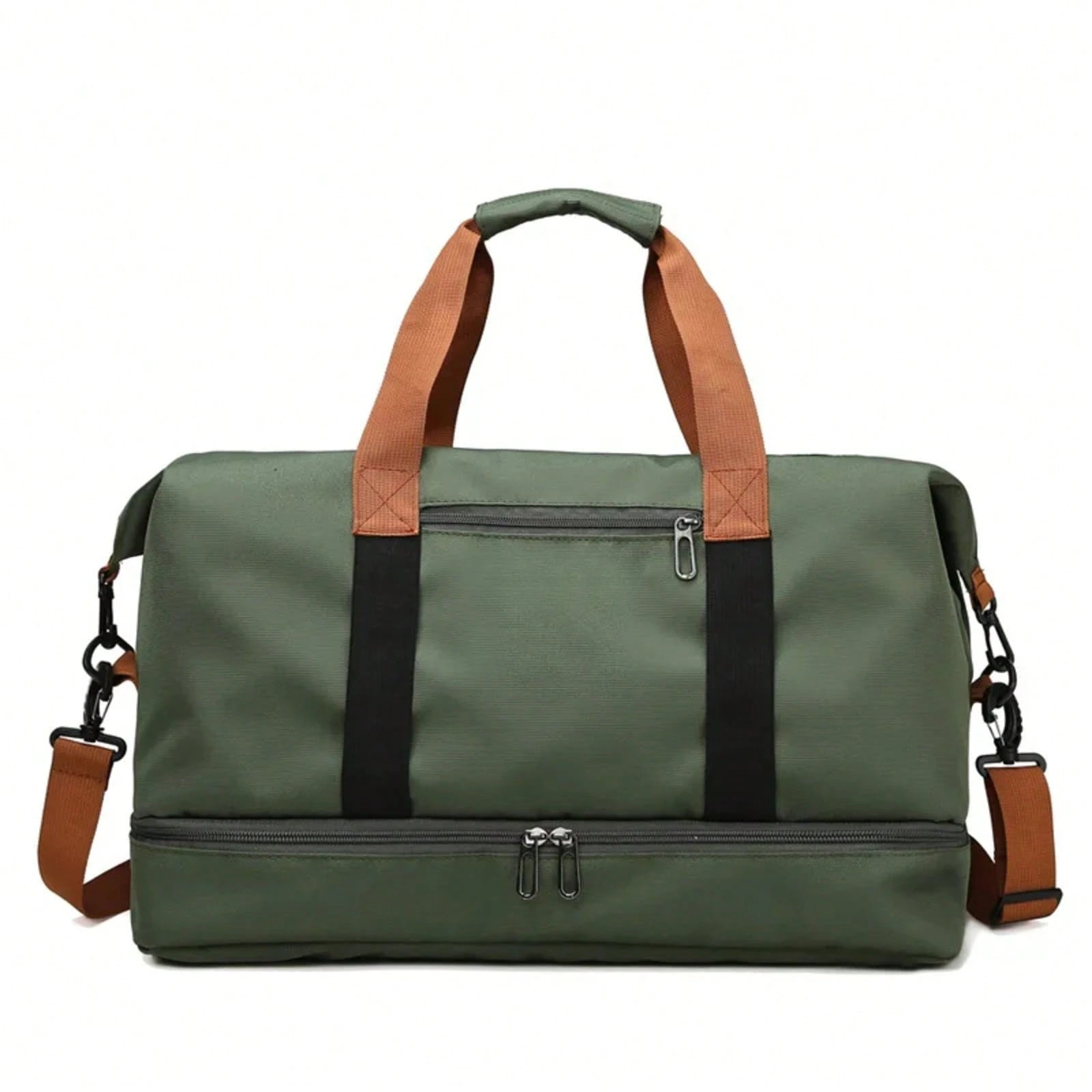 Travel Gym BagCarry On Weekender Duffle with Crossbody Shoulder StrapSports Fitness Bag for Overnight or Short Trips