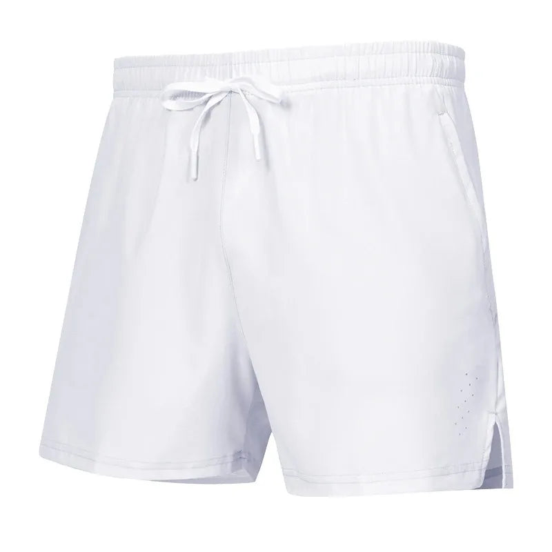 New Summer Running Shorts Men's Sports Jogging Gym Fitness Shorts Training Quick-drying Sports Zipper Pocket Male Cropped Pants